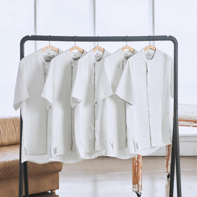 kaizen workwear sustainable hemp chef jacket white